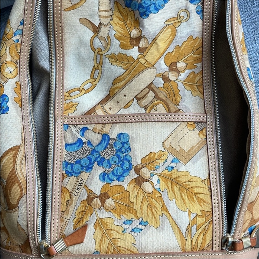 Loewe Drawstring Backpack Leather And Canvas - image 5